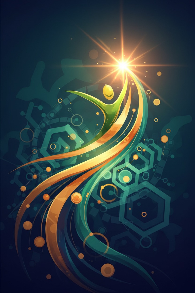 imagem abstrata de profissional feliz 